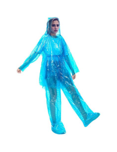 Paquete Familiar de Pantalones y Ponchos Impermeables Guanquartz 2