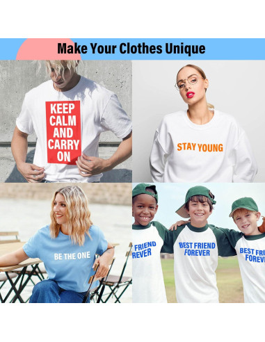 24 Hojas Letras Termoadhesivas Mckanti 1056 Piezas 5.08 cm