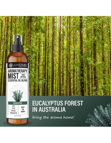 Spray de Aromaterapia Eucalipto 118ml pureSCRUBS Natural