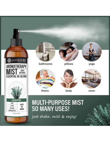 Spray de Aromaterapia Eucalipto 118ml pureSCRUBS Natural