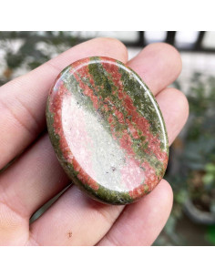 Piedra de Preocupación Unakite Fekuar Ovalada 49x35mm 2