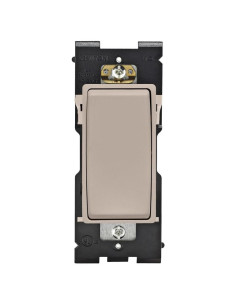 Interruptor Leviton Renu 3 Vías 15A 120/277V Café Latte