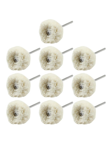 20 Ruedas de Pulido Algodón LDEXIN 25mm Eje 2.35mm