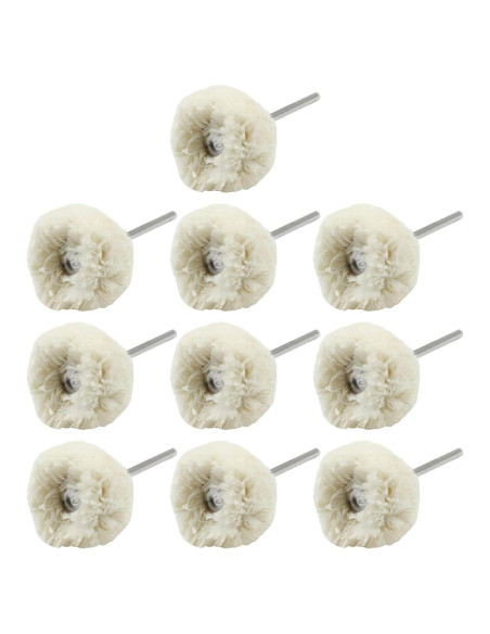 20 Ruedas de Pulido Algodón LDEXIN 25mm Eje 2.35mm