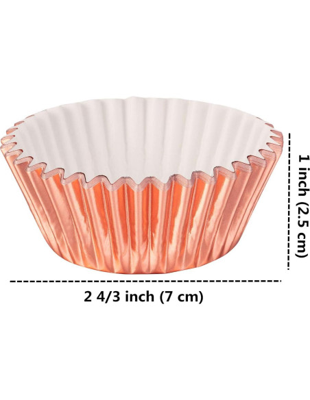 Forros de Cupcake Hadoife - 500 Piezas de Papel Colorido