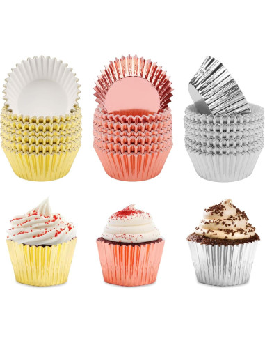 Forros de Cupcake Hadoife - 500 Piezas de Papel Colorido