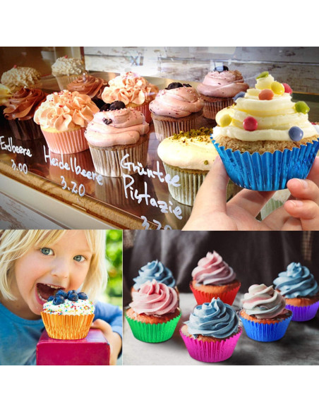 Forros de Cupcake Hadoife - 500 Piezas de Papel Colorido