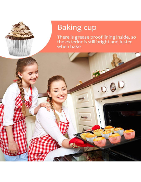 Forros de Cupcake Hadoife - 500 Piezas de Papel Colorido