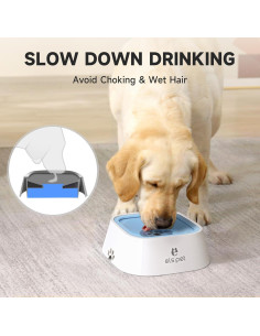 Bowl de Agua para Perros ELS PET 1L Antideslizante Azul 2