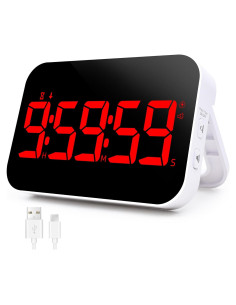 Temporizador de Cocina Digital Tilstongy Rojo LED Magnético