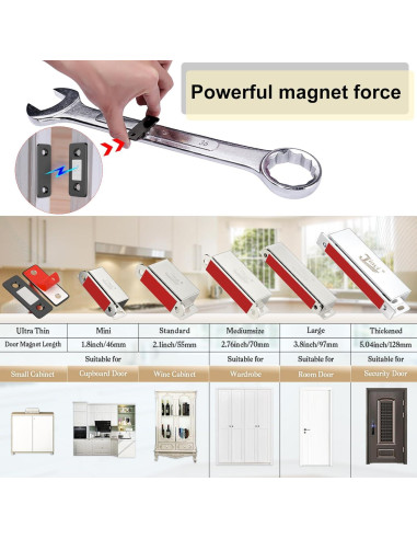 Cierre Magnético Jiayi 4 Paquete Ultra Fino para Gabinetes