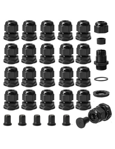 Kit 30PCS Conectores de Cable IP68 SHAOHUA 1/2" NPT
