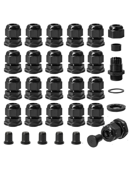 Kit 30PCS Conectores de Cable IP68 SHAOHUA 1/2" NPT