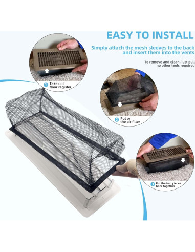 Cubierta de Registro de Piso RXSIAT 10x25 cm 6 Piezas Malla
