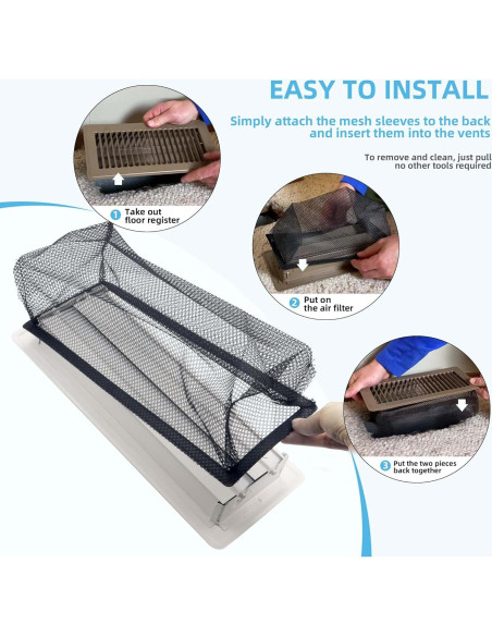 Cubierta de Registro de Piso RXSIAT 10x25 cm 6 Piezas Malla