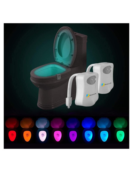 Luz Nocturna de Inodoro iBetterLife con Sensor de Movimiento 2P