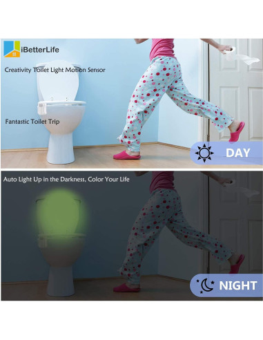 Luz Nocturna de Inodoro iBetterLife con Sensor de Movimiento 2P
