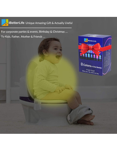 Luz Nocturna de Inodoro iBetterLife con Sensor de Movimiento 2P