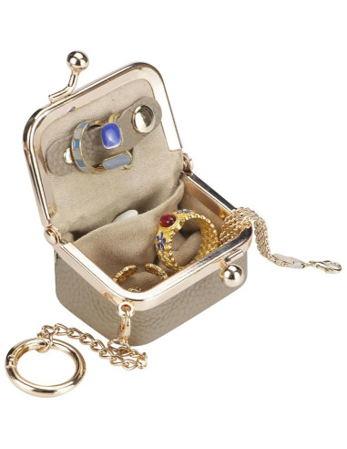 Caja de Joyería Mini Royal Bagger de Cuero Genuino Negra