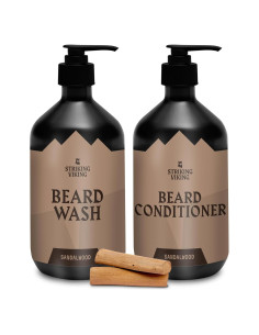 Juego de Cuidado de Barba Striking Viking - Sándalo 300 ml