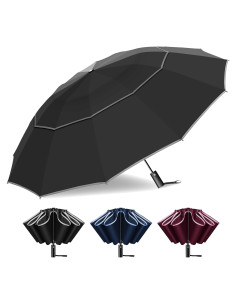 Paraguas Invertido T2Raiwy 137 cm Automático Resistente al Viento