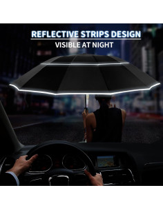 Paraguas Invertido T2Raiwy 137 cm Automático Resistente al Viento 2