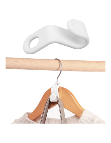40 Ganchos Conectores Woonsoon para Perchas - Ahorra Espacio