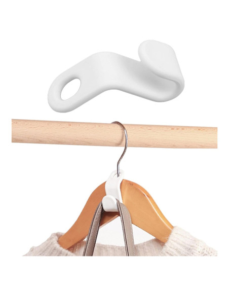40 Ganchos Conectores Woonsoon para Perchas - Ahorra Espacio
