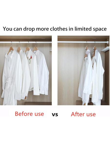 40 Ganchos Conectores Woonsoon para Perchas - Ahorra Espacio