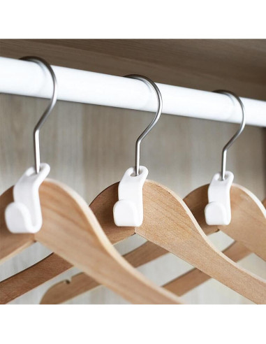 40 Ganchos Conectores Woonsoon para Perchas - Ahorra Espacio