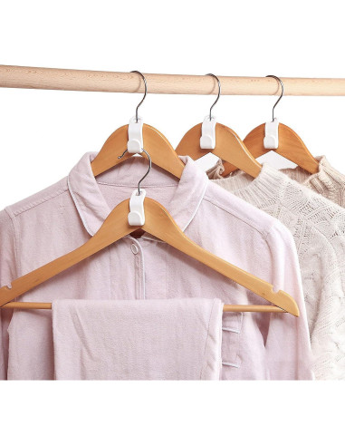 40 Ganchos Conectores Woonsoon para Perchas - Ahorra Espacio