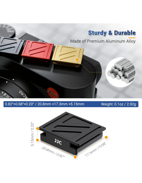 Cubierta de Zapata Caliente Jinjiacheng para Leica Q3 43 - Negro