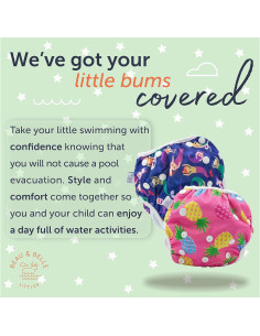 Pañal de Natación Reutilizable Nageuret - Ajustable 4-6 kg 2