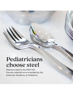 Juego de Cubiertos para Niños Ahimsa - Acero Inoxidable 2 Piezas 2