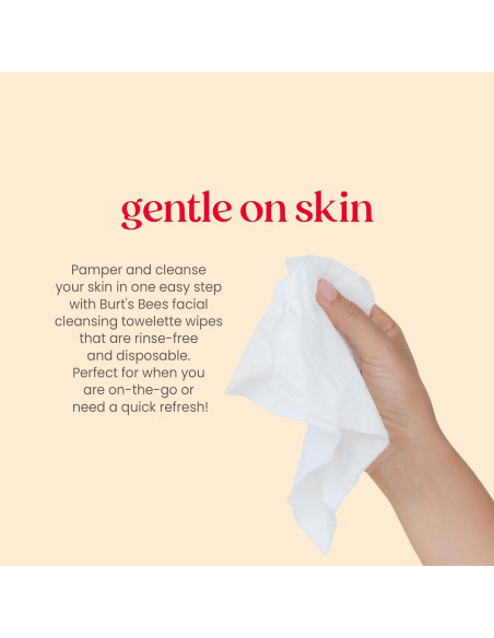 Toallitas Faciales Burt's Bees Aloe Vera Piel Sensible 30 Pzas