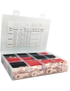 120PCS Terminales de Cobre Brliantux para Batería AWG8 6 4 2