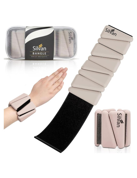 Conjunto de 2 Pesas para Muñeca y Tobillo 0.45 kg Silvan