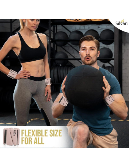 Conjunto de 2 Pesas para Muñeca y Tobillo 0.45 kg Silvan