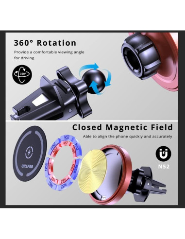 Clip Mejorado OHLPRO para Soporte de Teléfono en Auto, 16mm