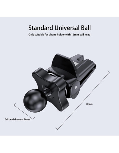 Clip Mejorado OHLPRO para Soporte de Teléfono en Auto, 16mm