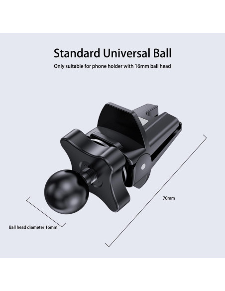 Clip Mejorado OHLPRO para Soporte de Teléfono en Auto, 16mm