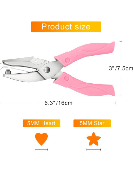 Kit de Perforadoras de Papel SOKOSEY - Corazón y Estrella Kit de Perforadoras de Papel SOKOSEY - Corazón y Estrella