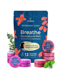 Pastillas de Ducha Aromaterapia Eucalipto y Menta Rosca - 12 Unidades