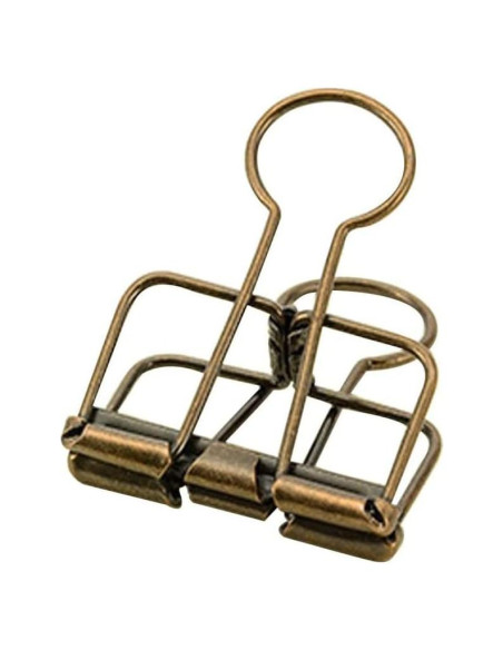 Clips de papel M BAMI-LEE House, paquete de 10, bronce
