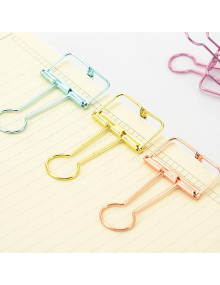 Clips de papel M BAMI-LEE House, paquete de 10, bronce