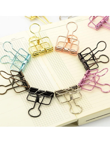 Clips de papel M BAMI-LEE House, paquete de 10, bronce