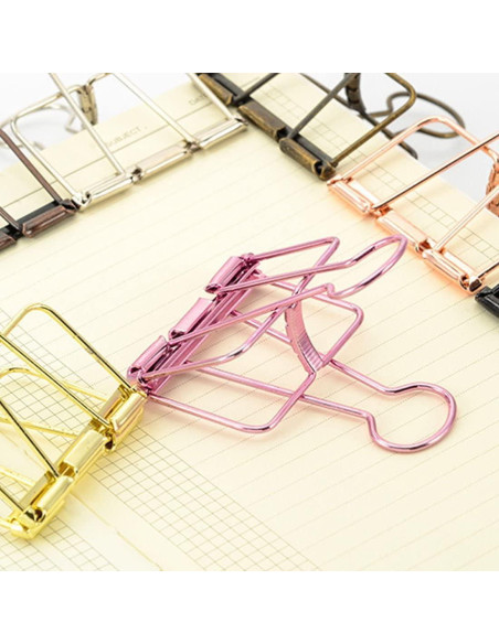 Clips de papel M BAMI-LEE House, paquete de 10, bronce