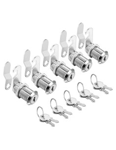 Cerraduras de Cam Sissinda 30mm con Llave Igual - 5 Piezas