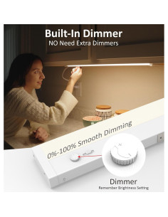 Iluminación Bajo Gabinete LED Leetdud 30 cm 6W Regulable 5CCT 2