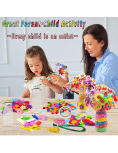 Kit de Manualidades 7July Ramo de Flores DIY para Niñas 2